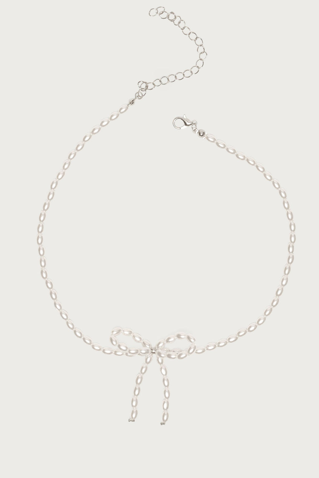 Pearl Bow Necklace