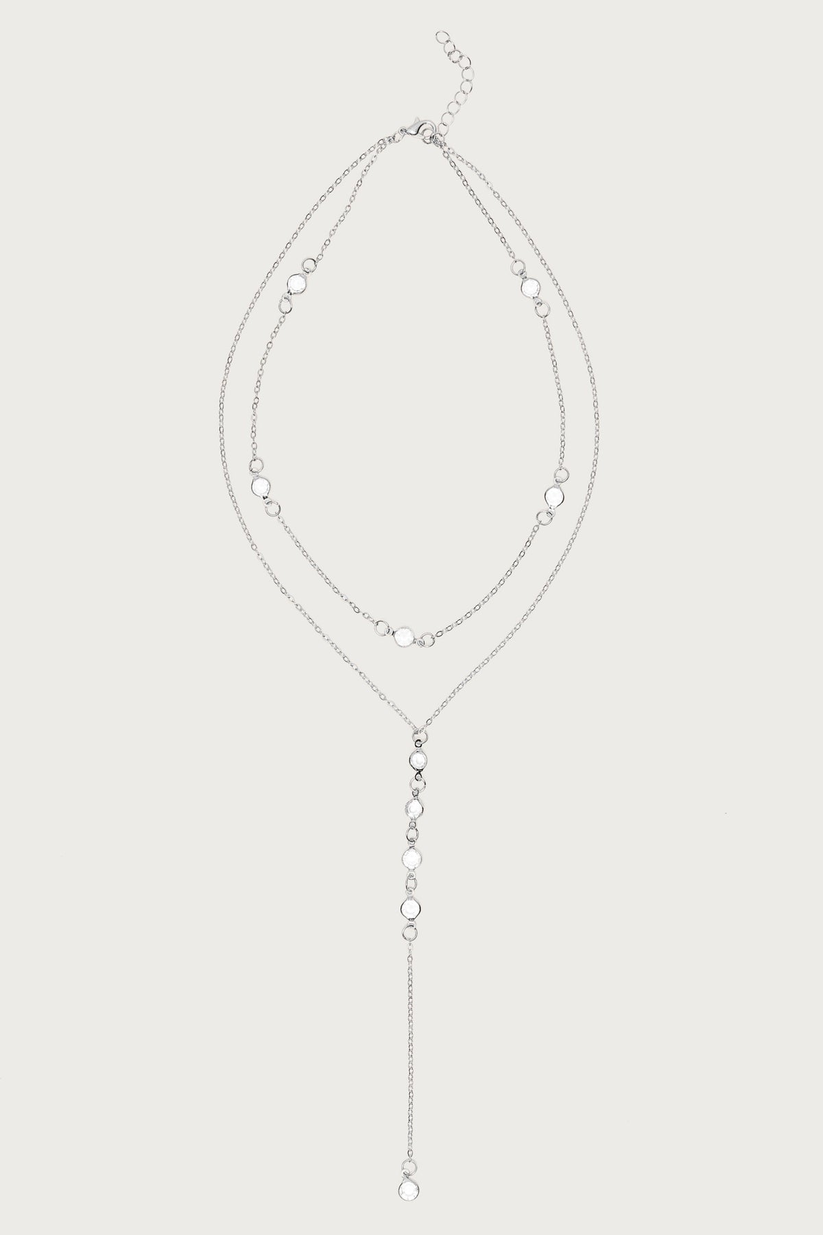 Stone Layered Cascading Necklace