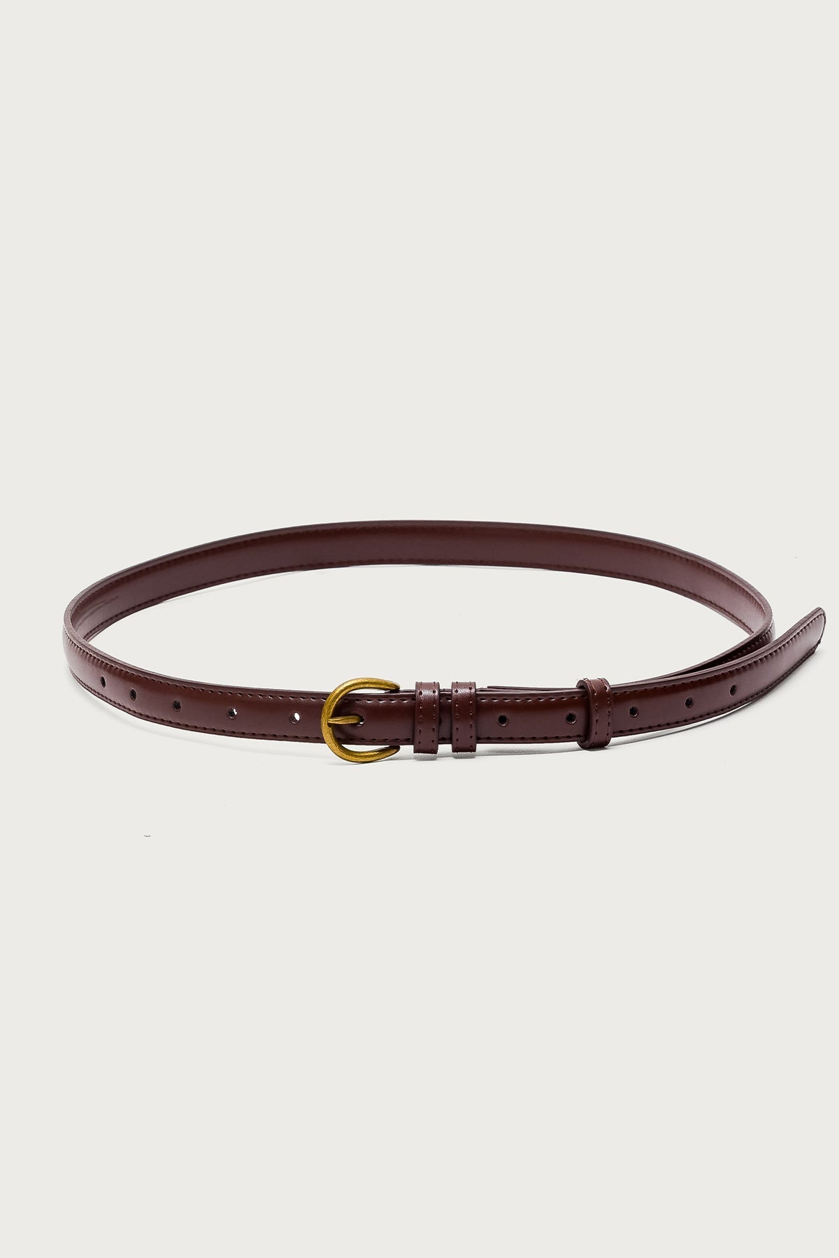 Goldey Faux Leather Belt