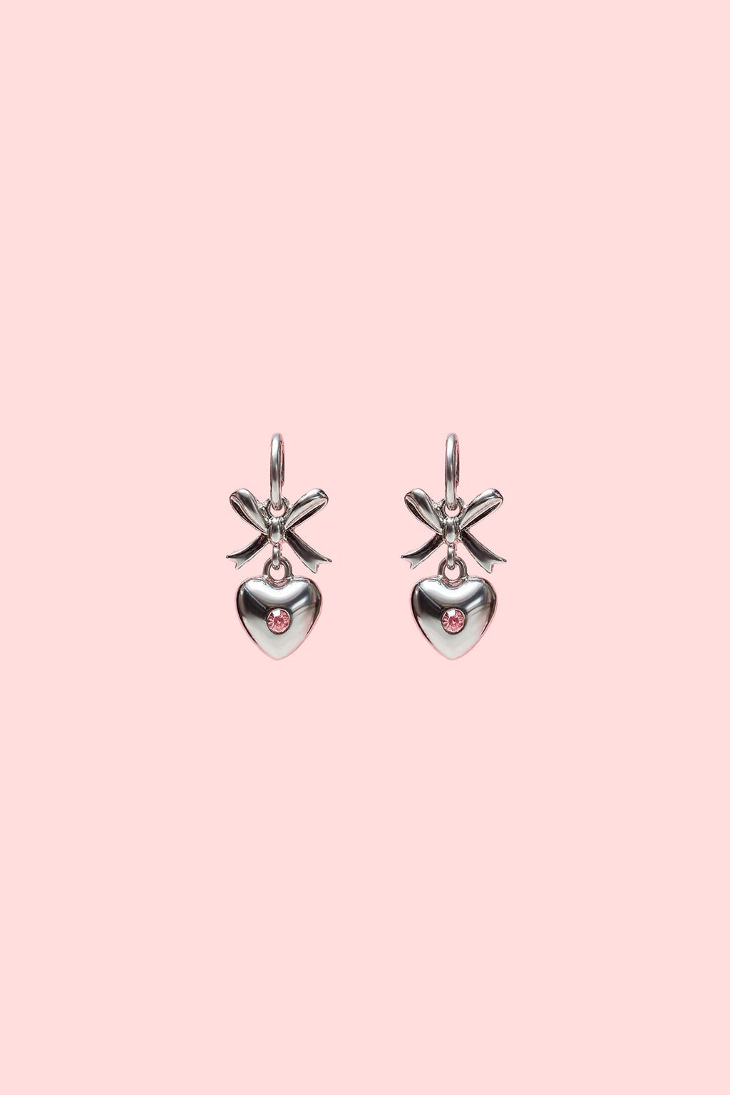 Barbie™ Bow & Heart Hoop Earrings