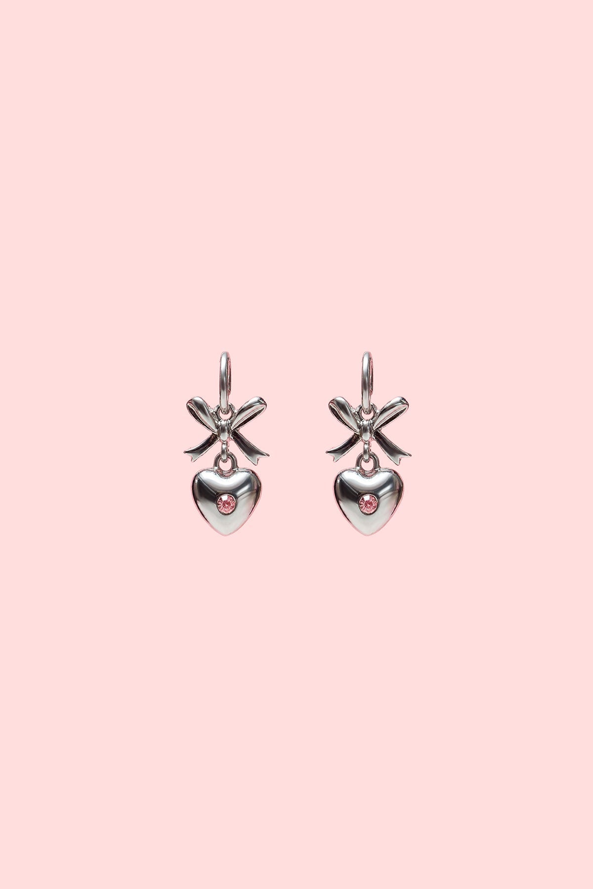 Barbie™ Bow & Heart Hoop Earrings