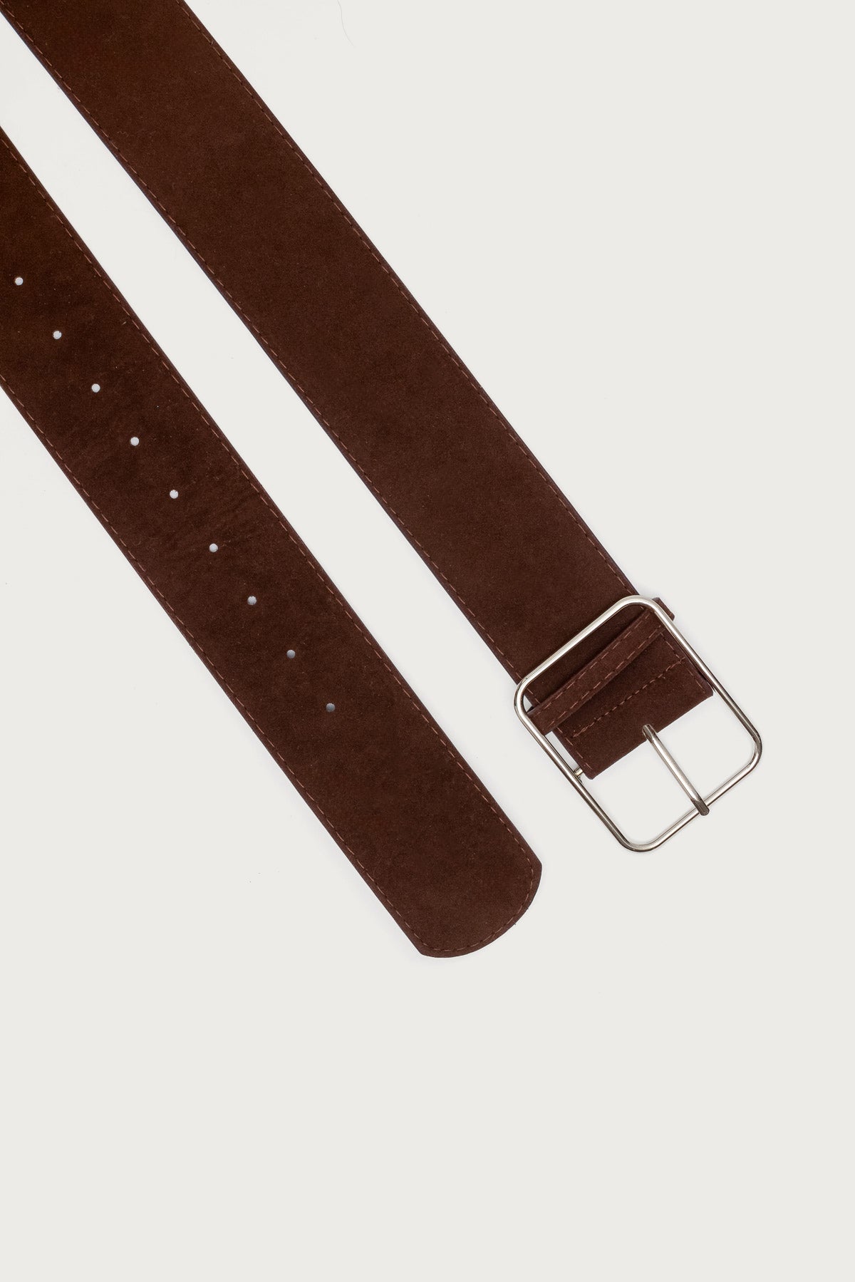 Chunky Faux Suede Belt