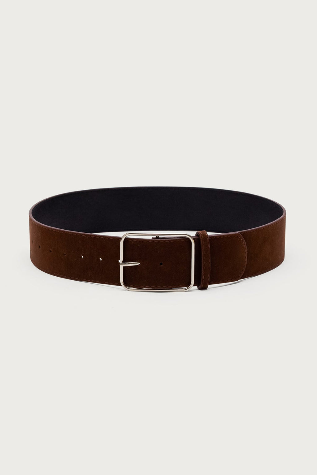 Chunky Faux Suede Belt