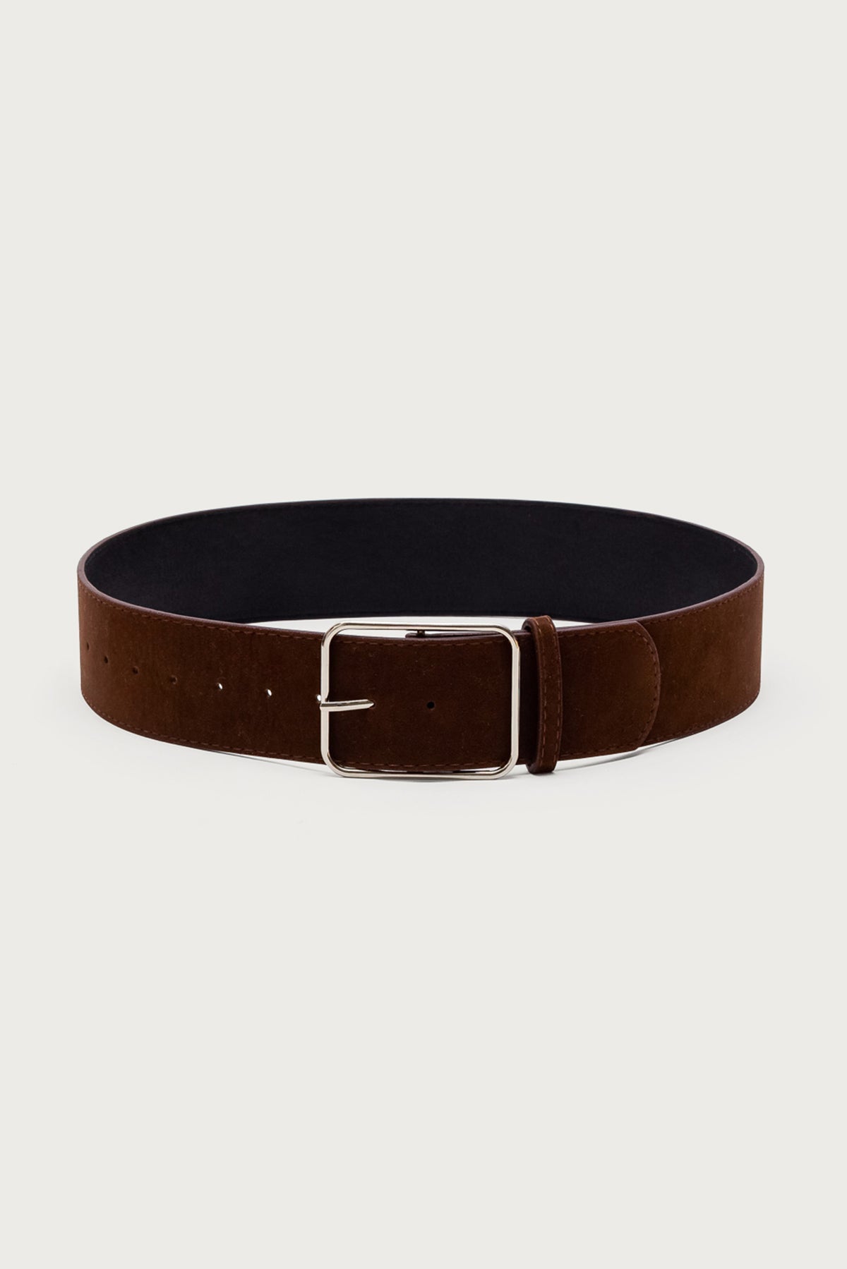Chunky Faux Suede Belt
