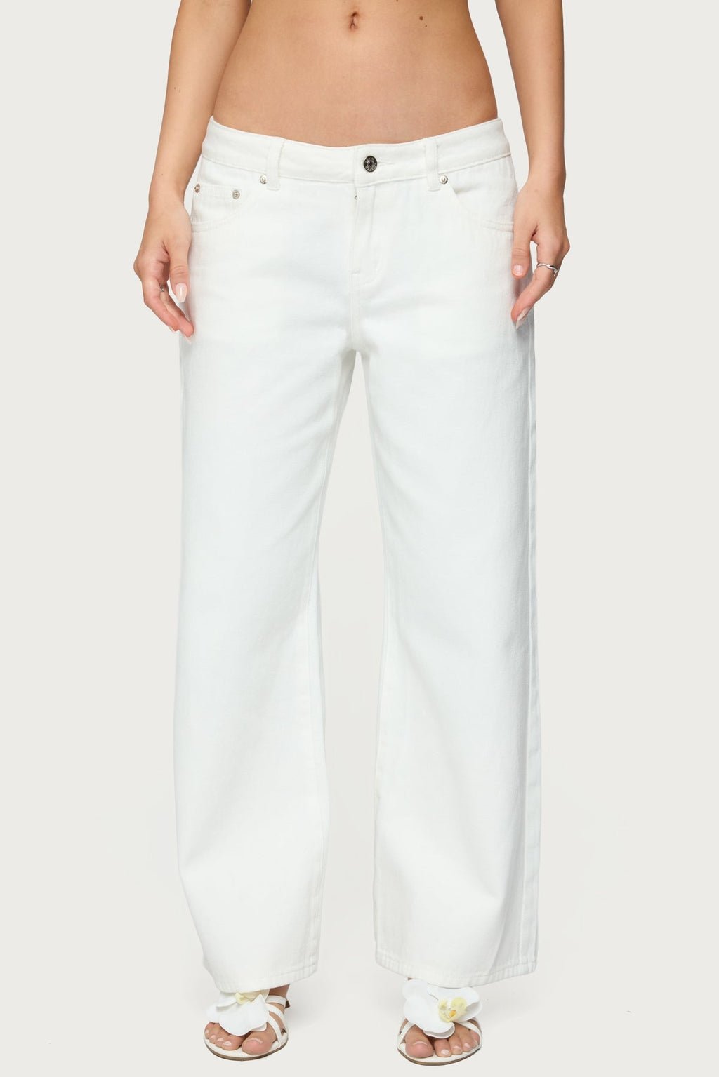Petite Roman Low Rise Baggy Jeans