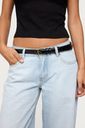 Goldey Faux Leather Belt