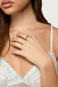 Disco Faux Diamond Ring