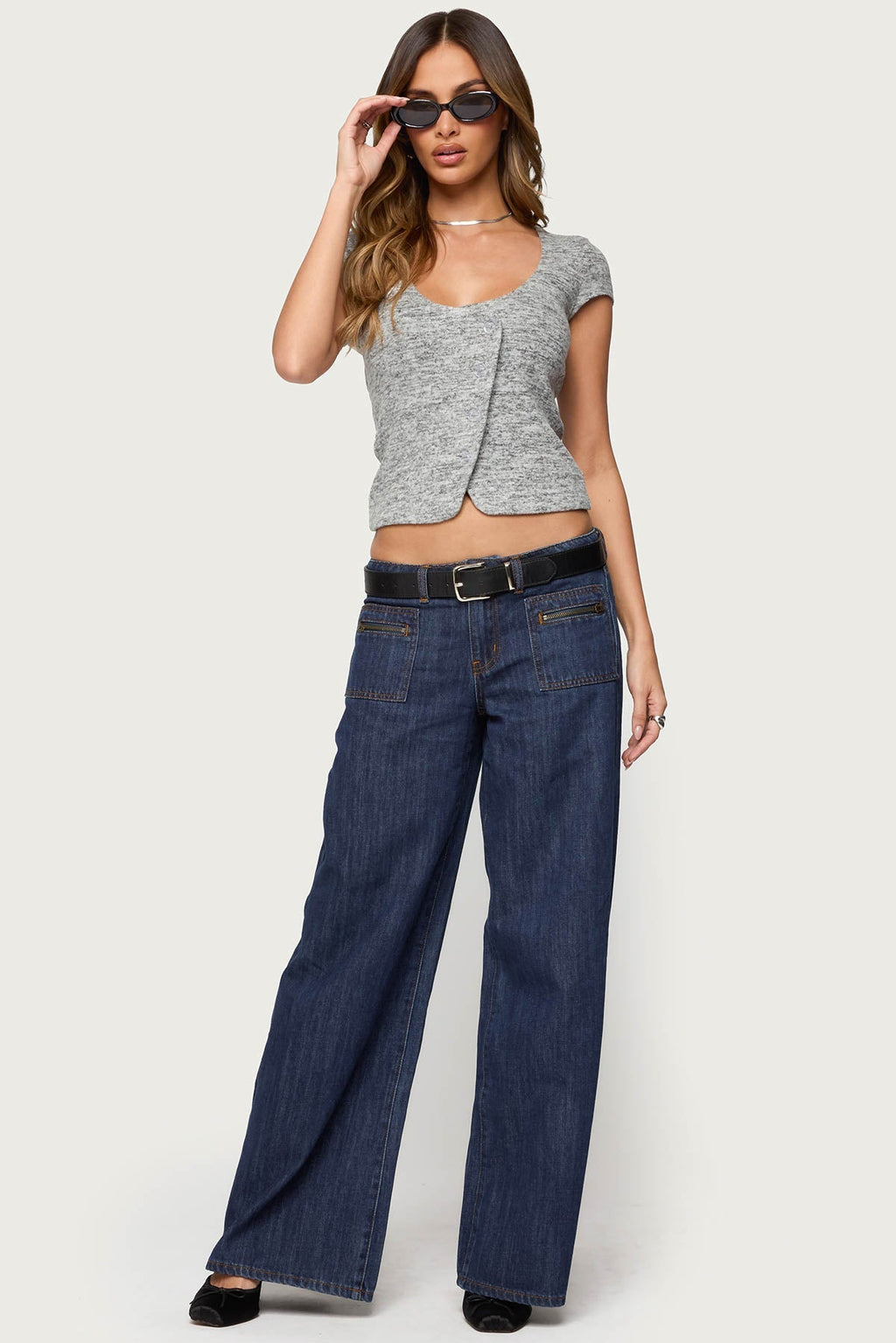 Jimena Low Rise Wide Leg Jeans