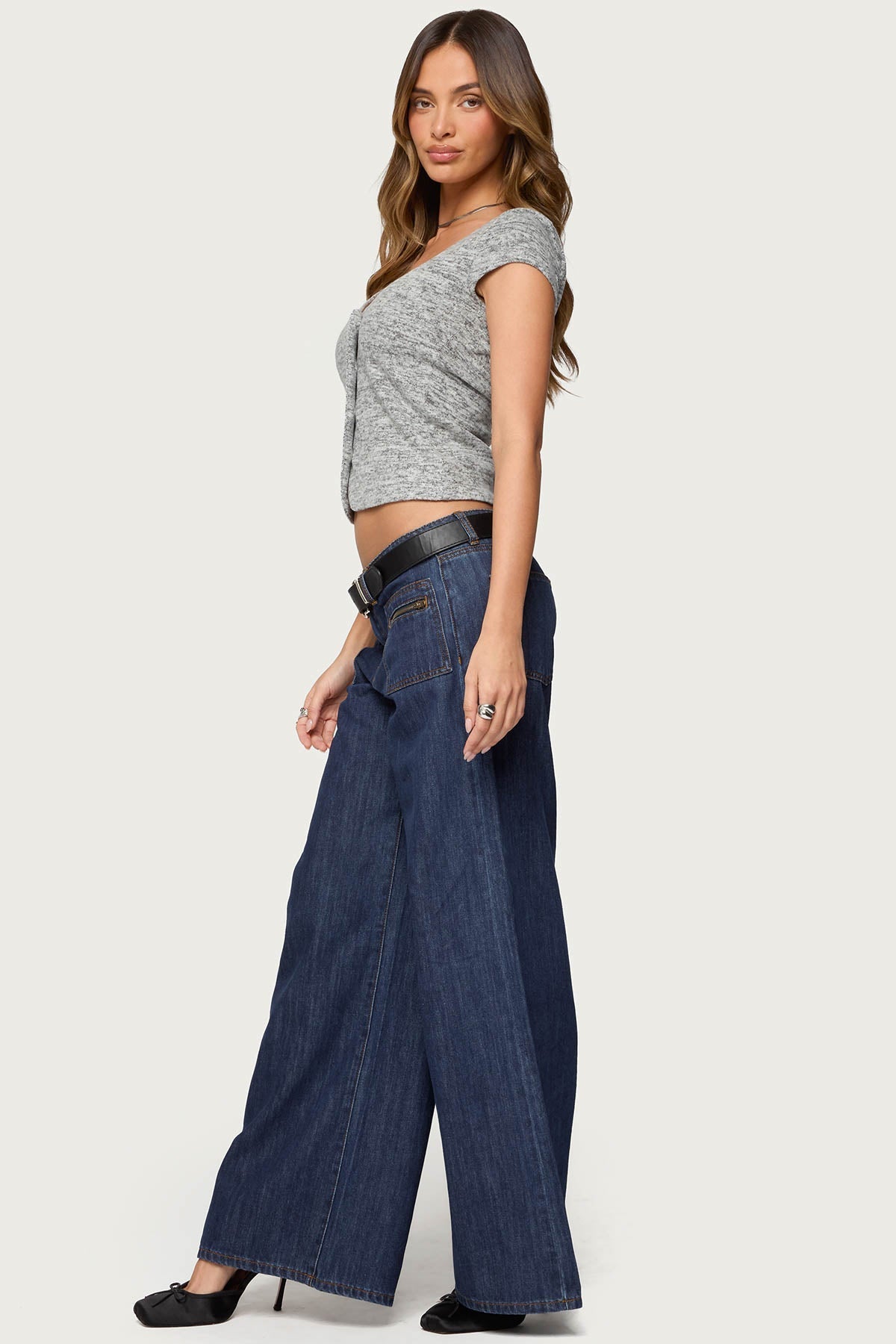 Jimena Low Rise Wide Leg Jeans
