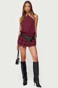 Fontella Ruffled Halter Neck Romper