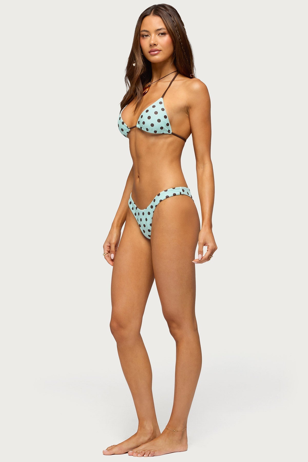 Melanie Polka Dot String Bikini Bottom
