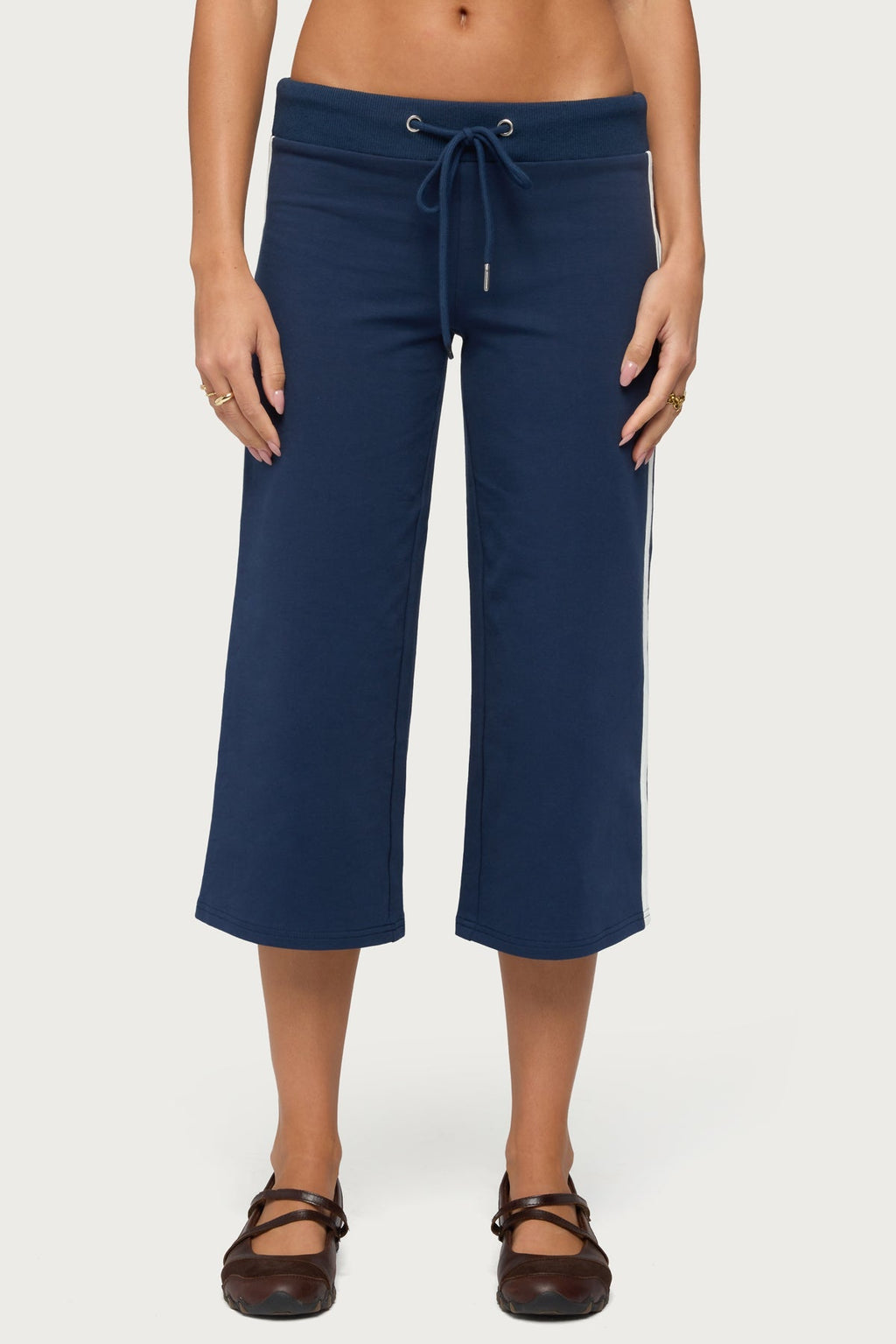 Zanele Side Stripe Capri Joggers