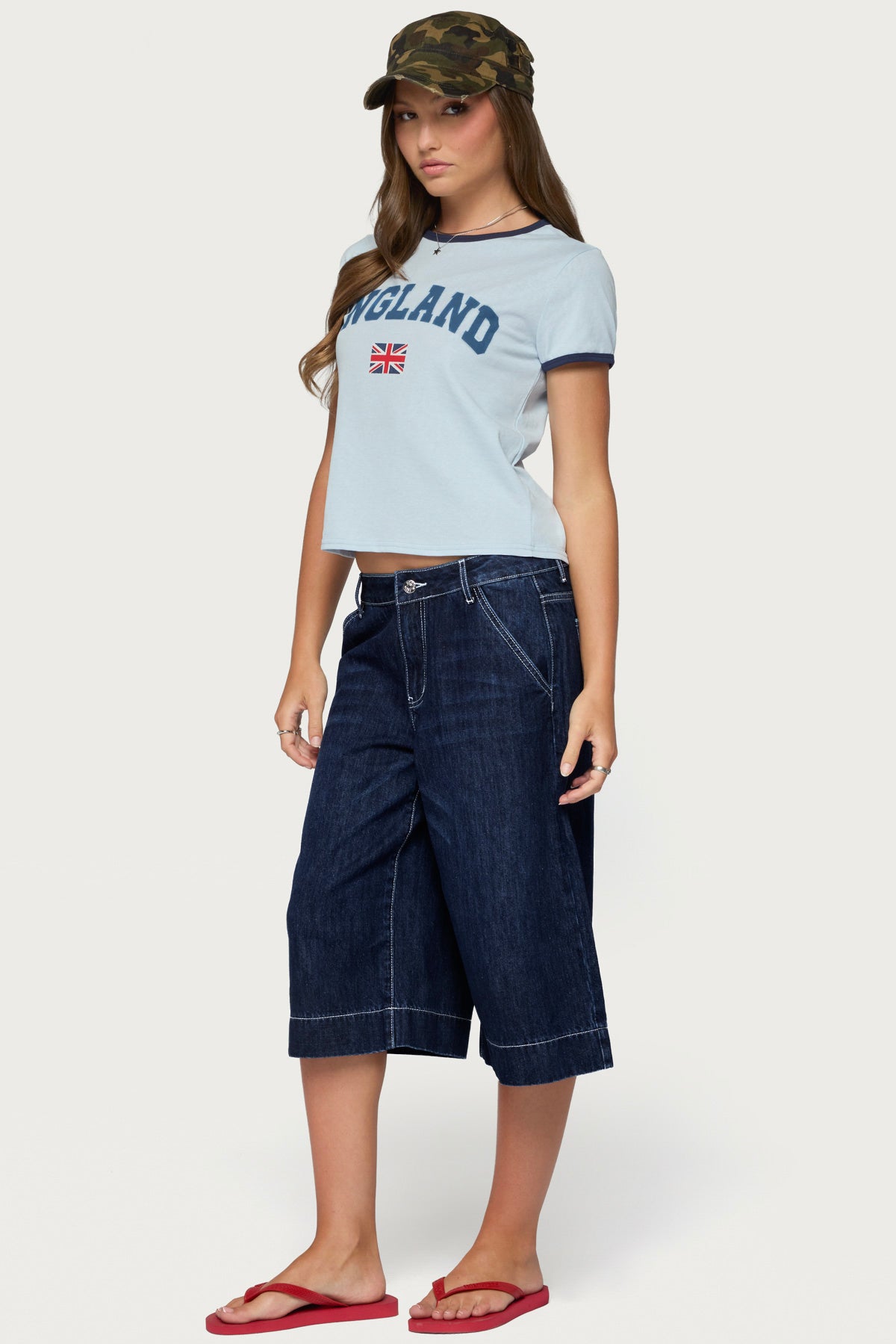 Letty Low Rise Denim Bermuda Shorts