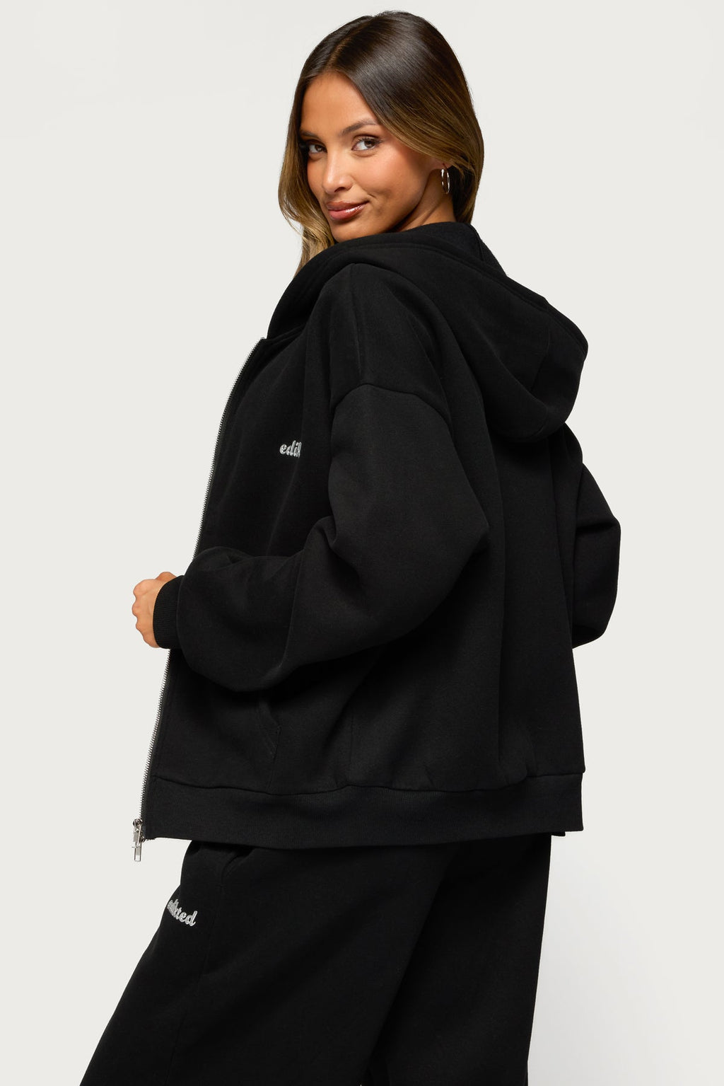 Edikted Diva Zip Up Hoodie