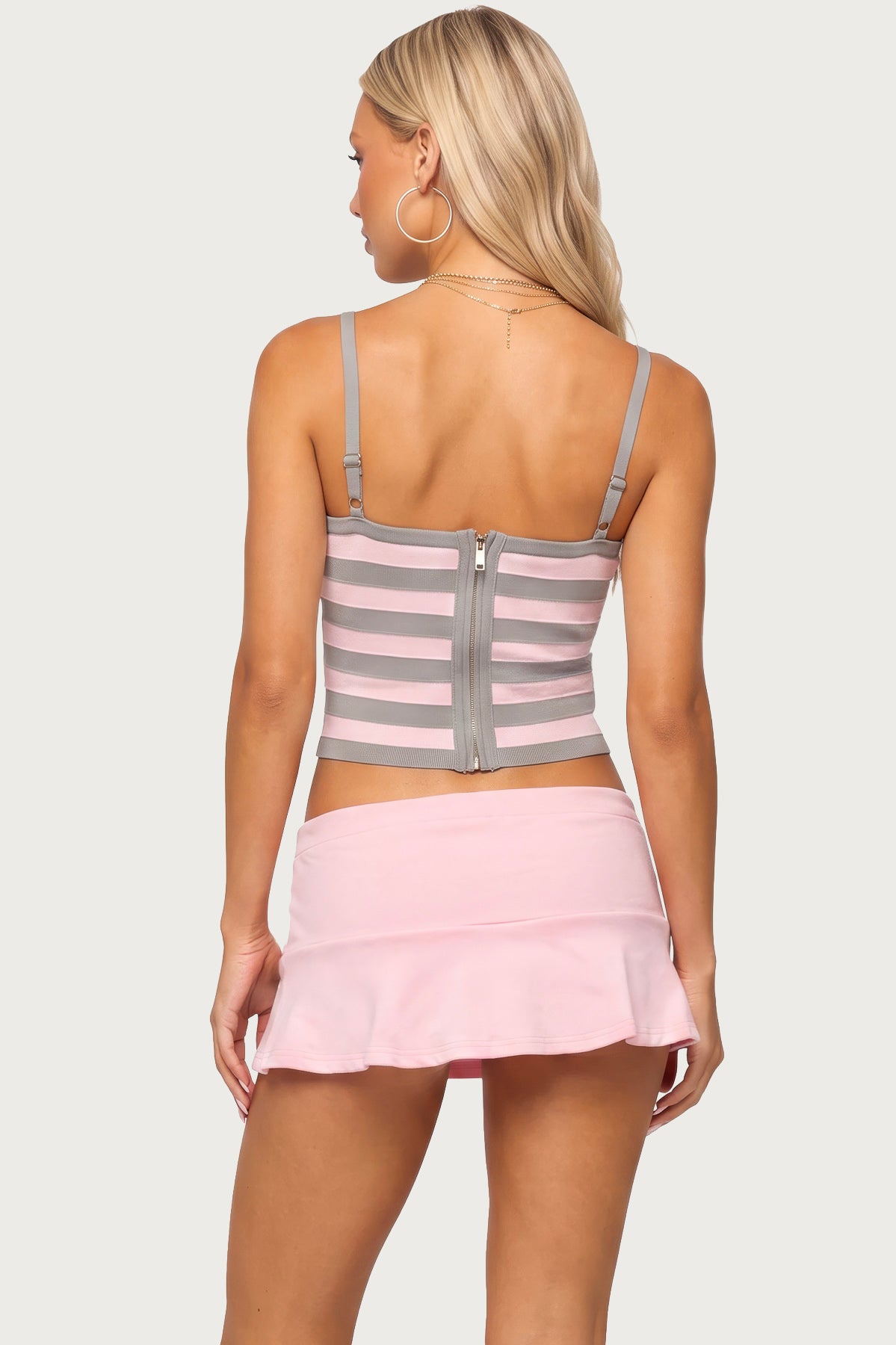 Harla Striped Bandage Top
