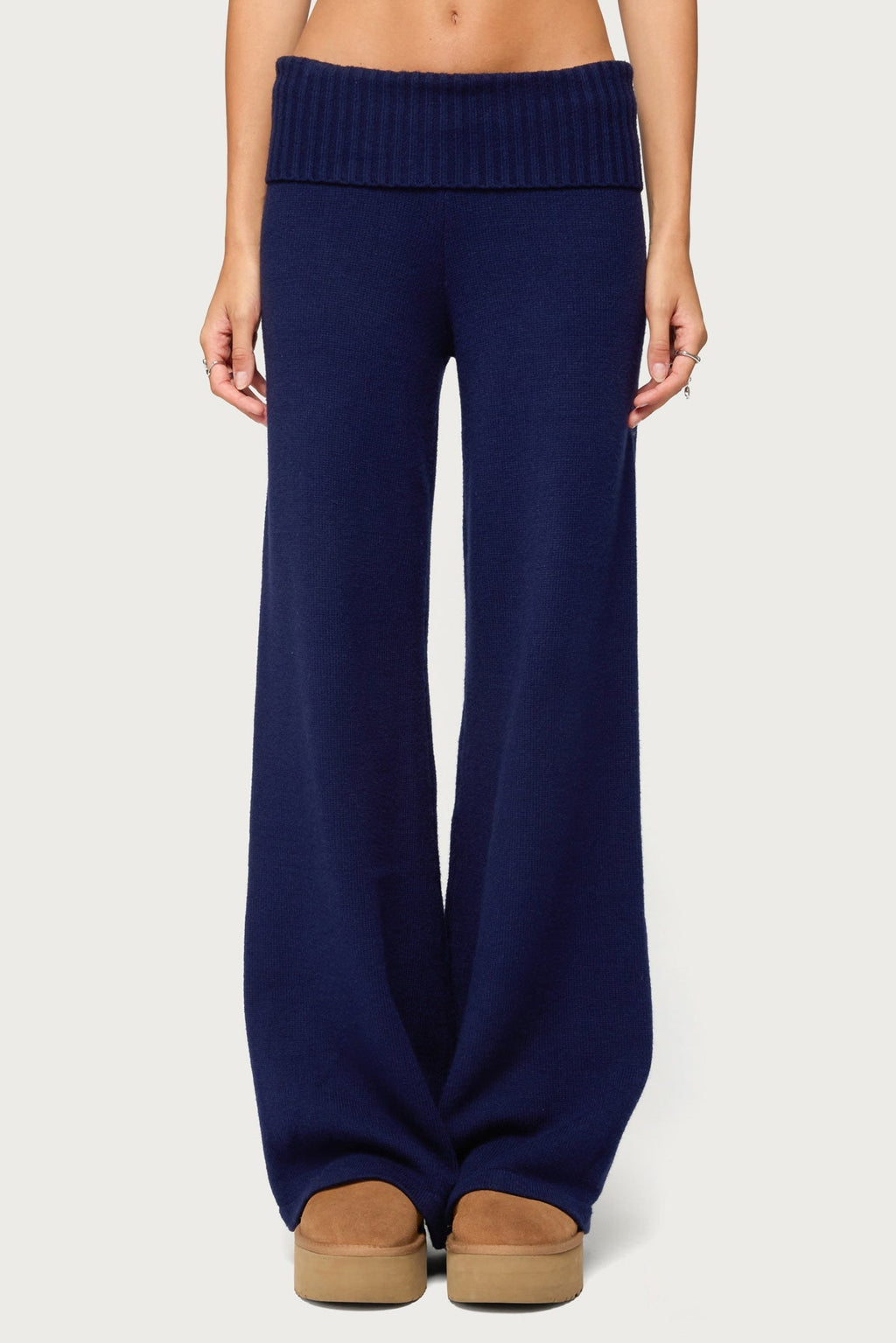 Nani Knit Foldover Trousers